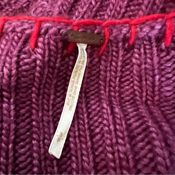 Free People Button Up Cardigan Purple 3/4
Sleeve Wool Size Small - Picture 3 of 5